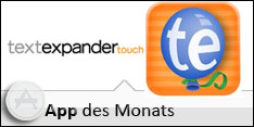 App des Monats Februar 2013 – TextExpander touch