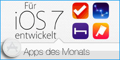 App des Monats September 2013 Für iOS 7 entwickelt 2013