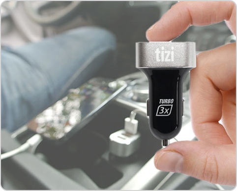 NEU tizi Turbolader – Der 3fach Turbo für Gadgets im Auto