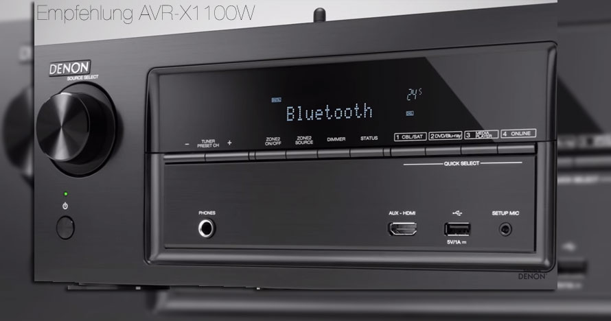 Jetzt den Denon AVR-X1100W 7.2 Surround-AV-Receiver bei Amazon kaufen