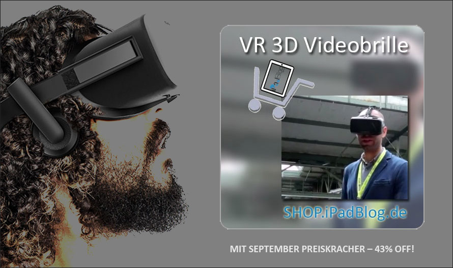 Shop: Ankündigung der VR 3D Videobrillen