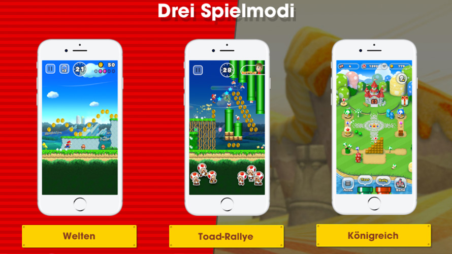 super mario run spielmodi