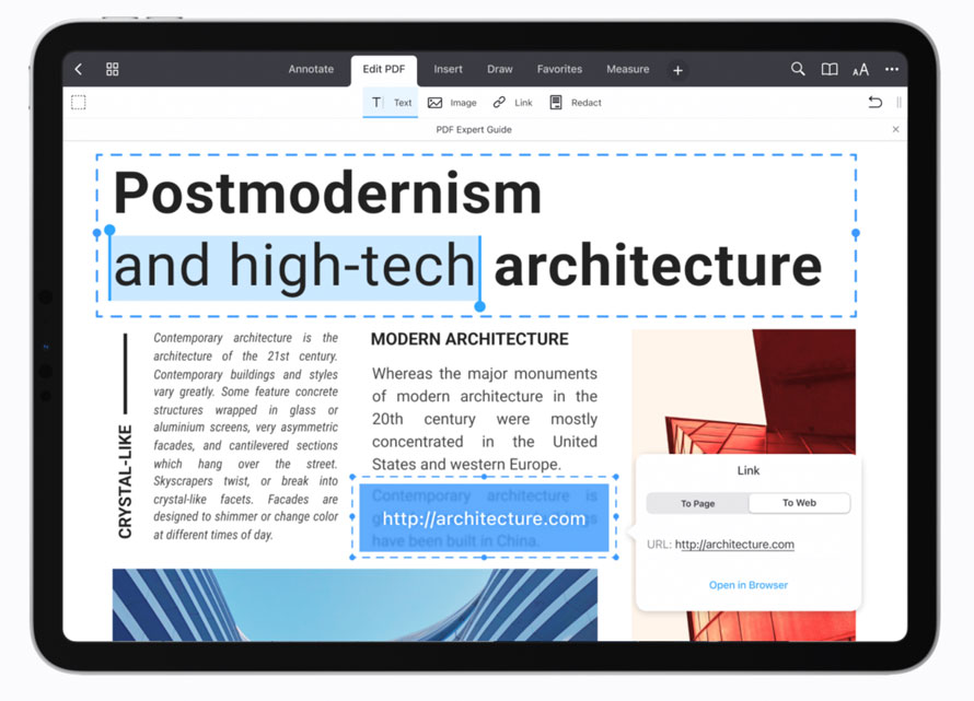 iPad Bearbeitung mit PDF Expert 7