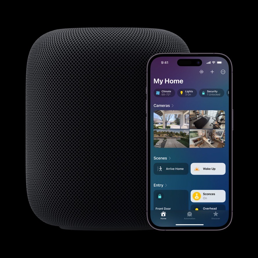 Nutzer:innen können in der überarbeiteten Home App intuitiv auf Zubehör zugreifen, es anzeigen und organisieren.