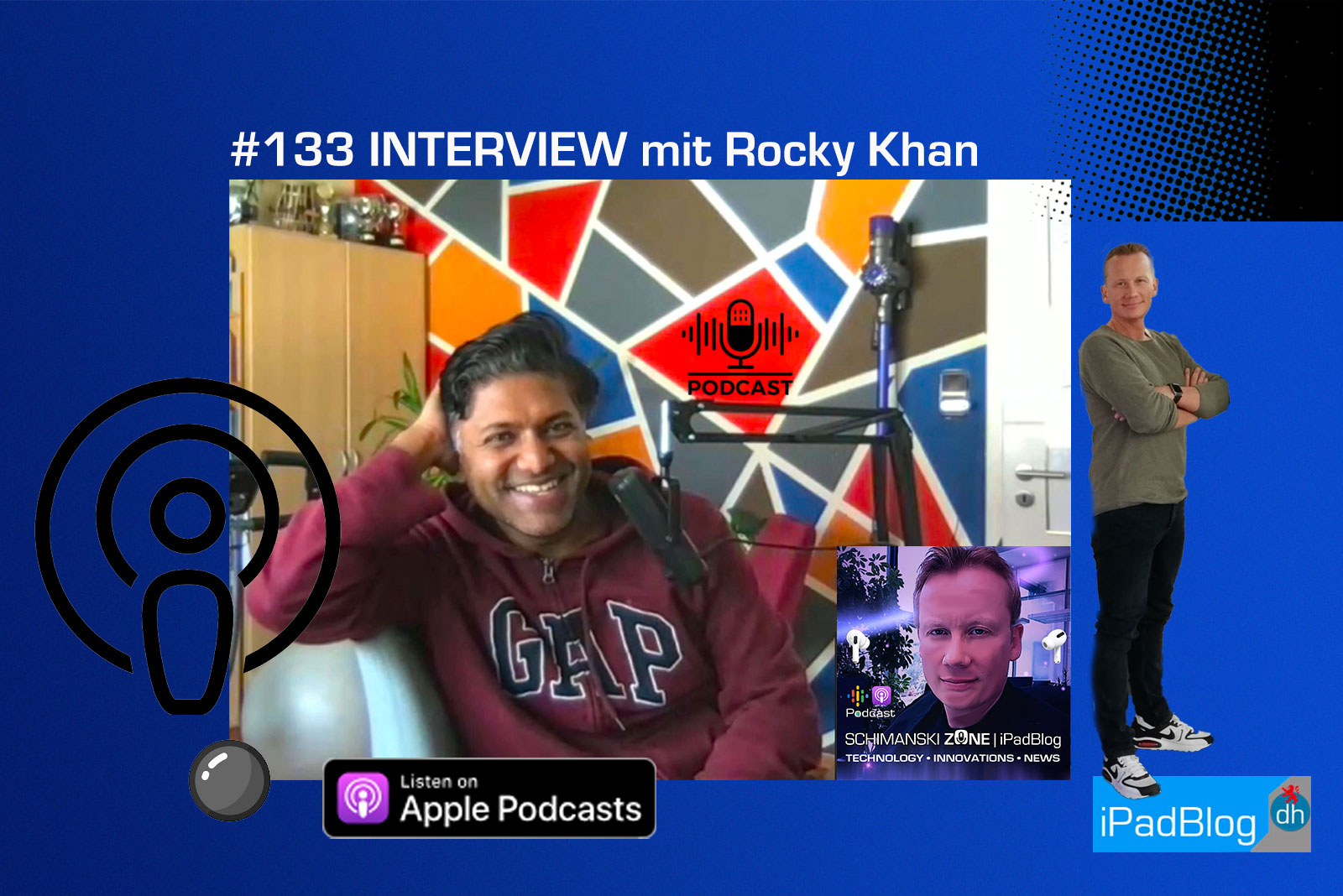 Podcasst Episode #133 Interview mit Rocky Khan vom 21.04.2024