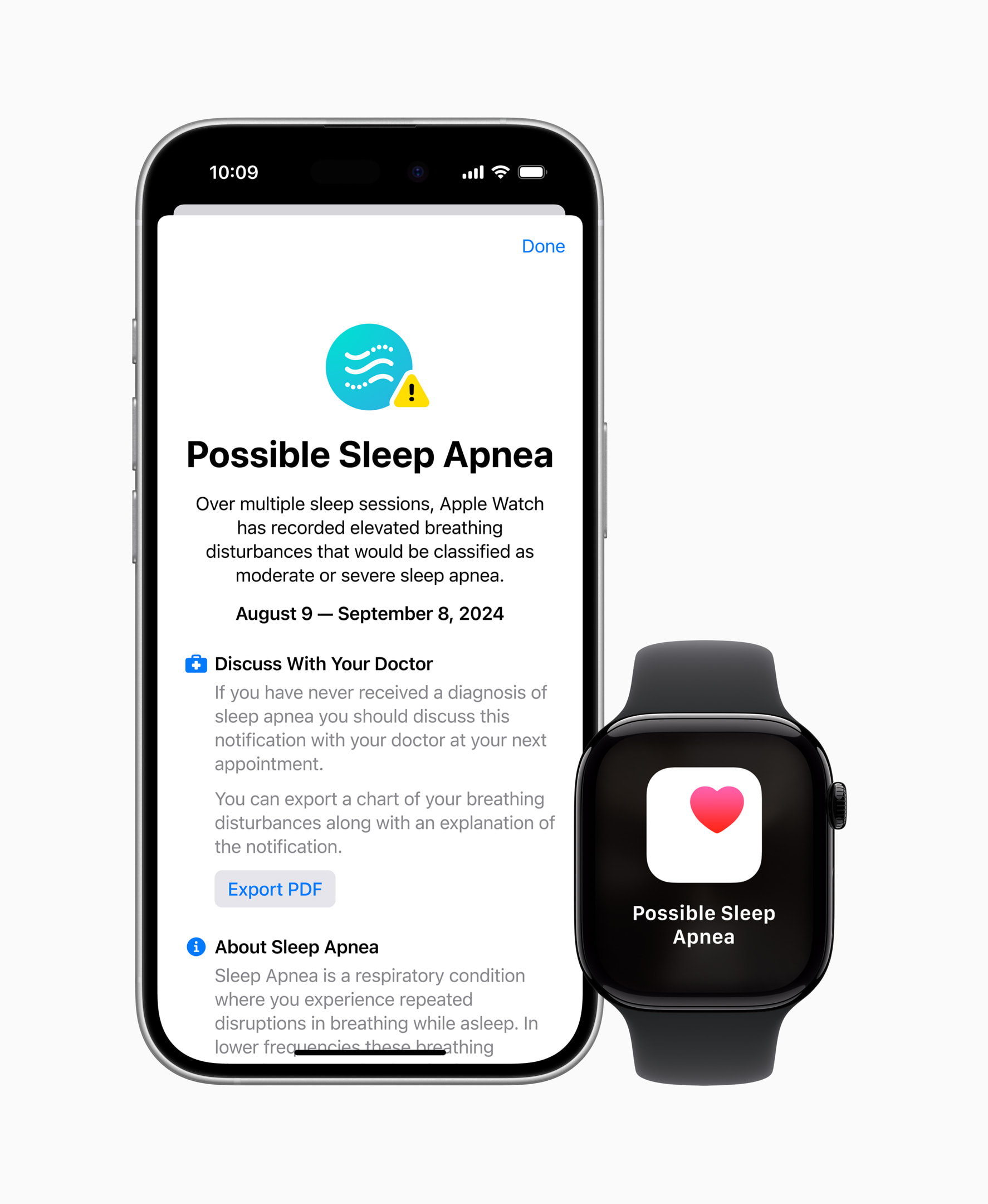 Schlafapnoe Mitteilungen kommen auf die Apple Watch und geben Nutzern noch mehr Möglichkeiten, ihre Gesundheit auf intelligente Weise im Blick zu behalten